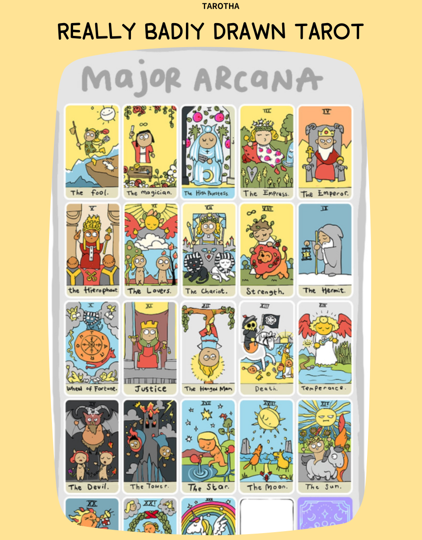 감성 유머 타로카드 78장 유튜브 인기 초보 카드 리딩